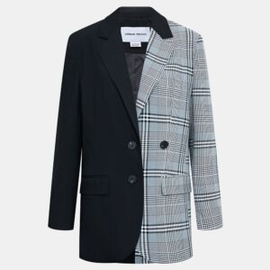 Shoulder Pad Contrast Color Blazer