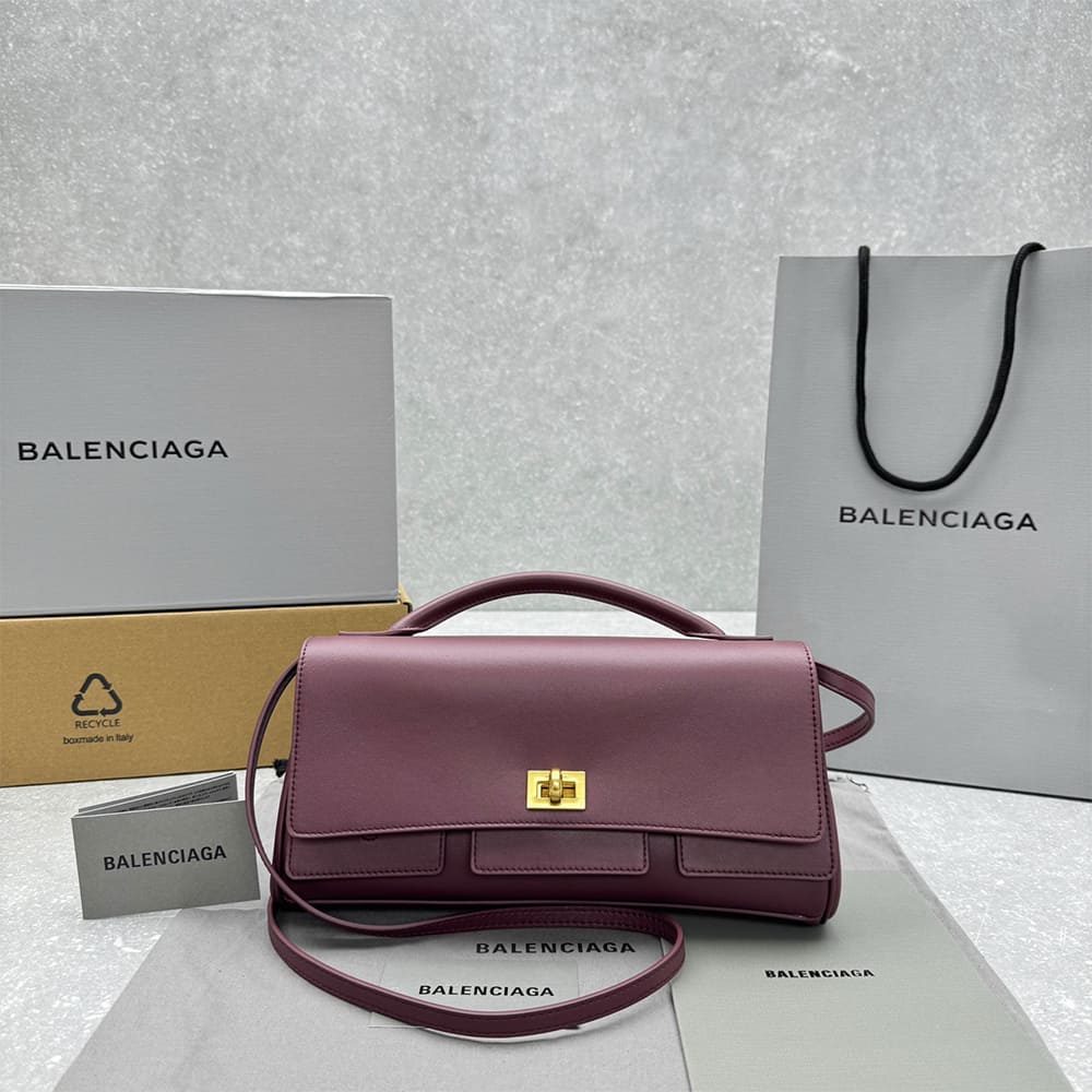 Balenciaga Women??s Bel Air Clutch On Strap Small(HIGH-END GRADE) - Image 2