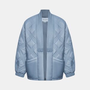 Open Front Drop Shoulder Winter Coat